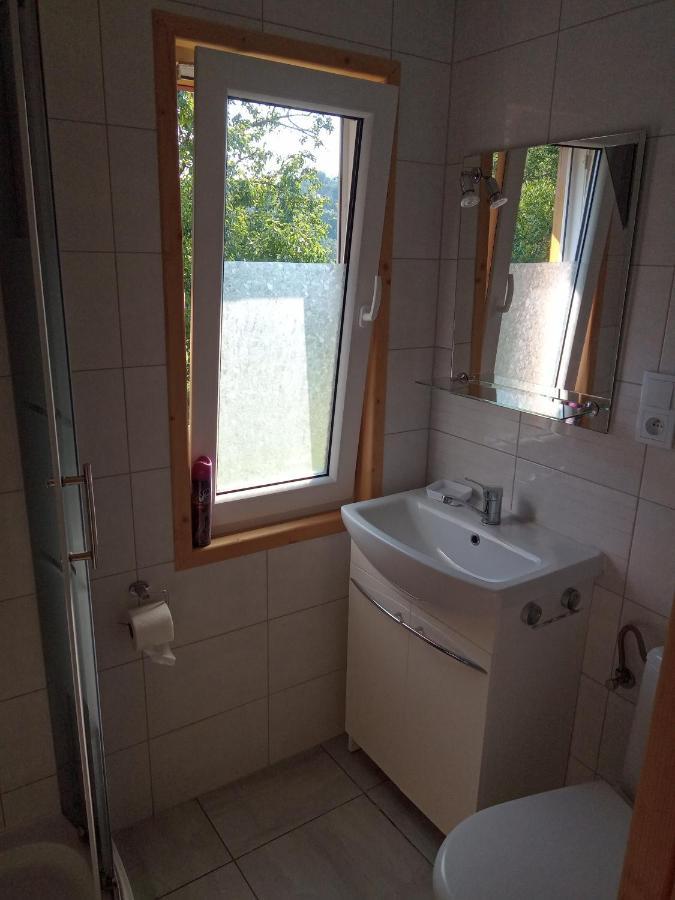 Domek W Bieszczadzkim Sadzie Bobrka Kültér fotó